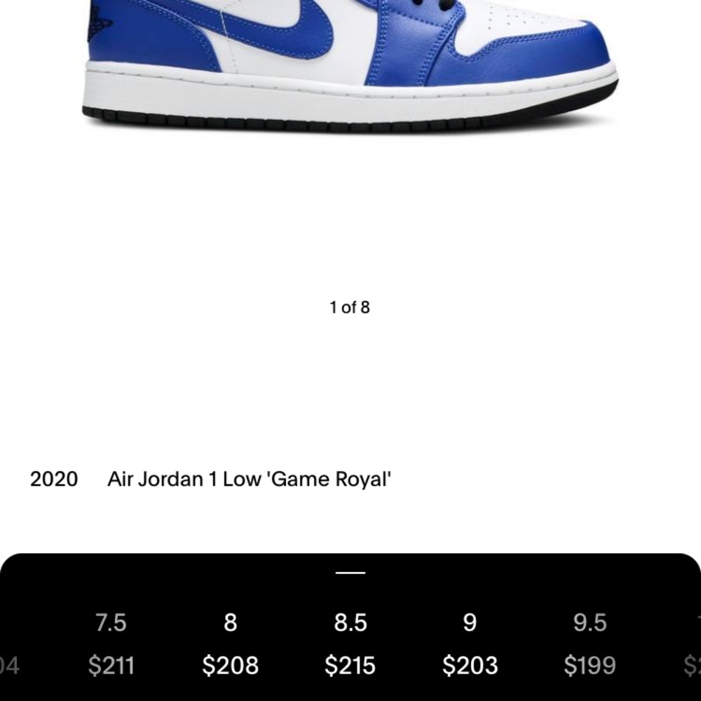 Air Jordan 1 low “Game Royal” - Picture 2 of 7